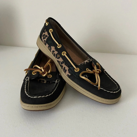 Sperry’s women’s leopard print slip on shoes‎ — size 7.5 - Picture 1 of 6